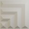 Ekena Millwork 19 5/8in. W x 19 5/8in. H Bolt EnduraWall Decorative 3D Wall Panel Covers 2.67 Sq. Ft. WP20X20BTGBW - alternate 1